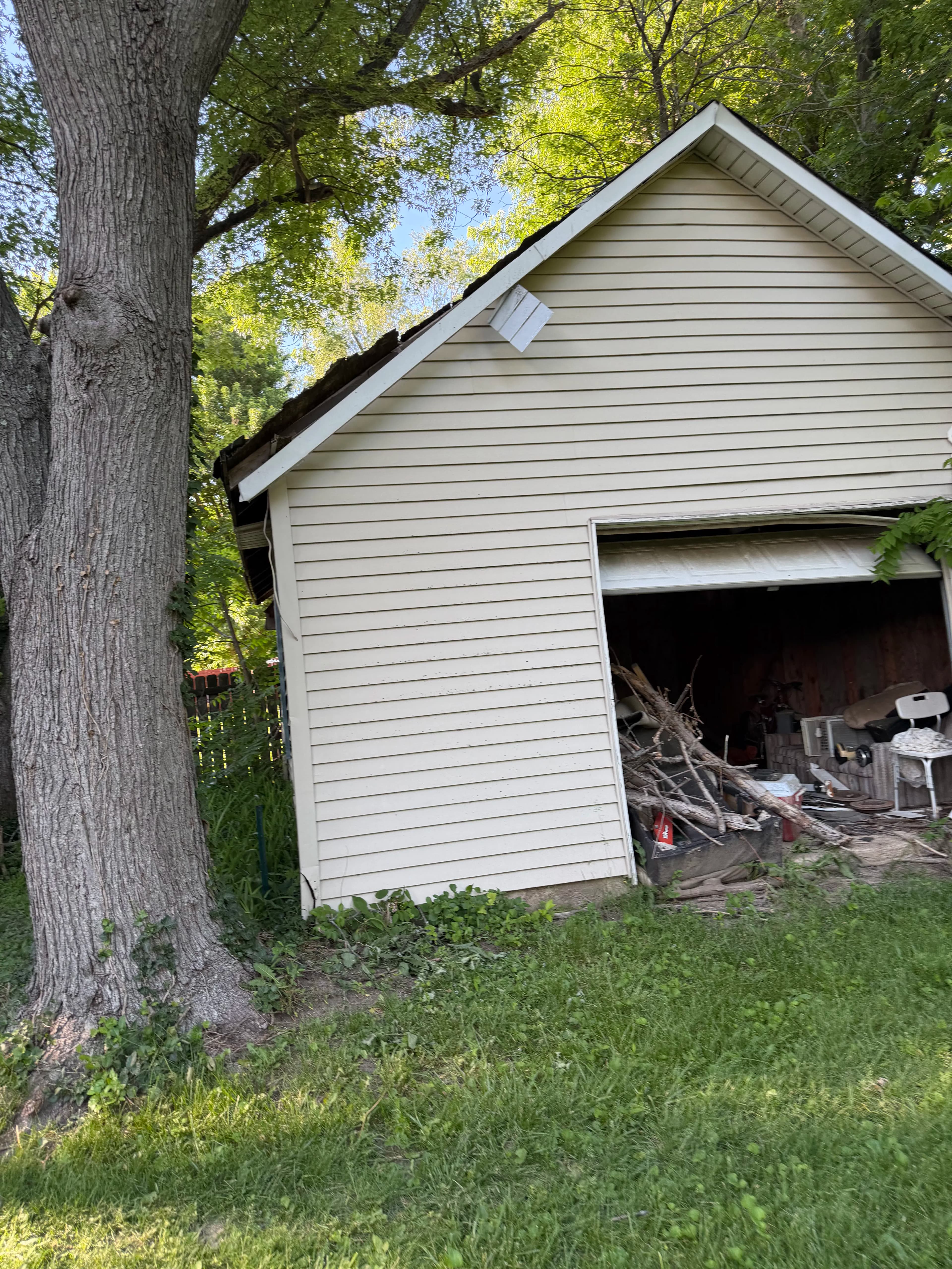 Project Garage Demo, Regrading, and Seeding Done Right image