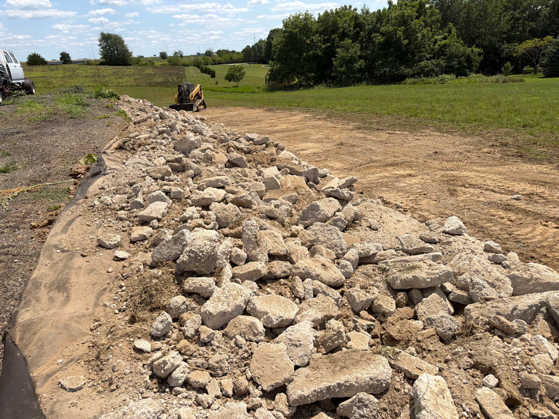 Site Grading and Riprap Erosion Control Done Right image