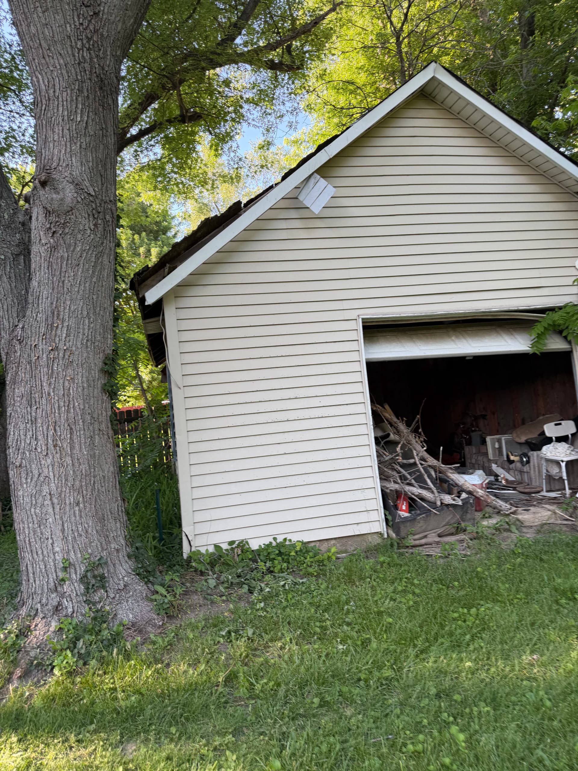 Garage Demo, Regrading, and Seeding Done Right image